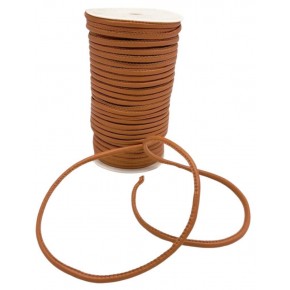 Çanta Aksesuar 5 Mm Sütlü Kahve  Renk Suni Deri İp 1 metre