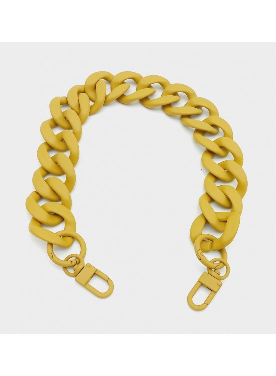 Çanta Aksesuar 50x3.3 cm Hardal Renk Buzlu (Mat) Zincir