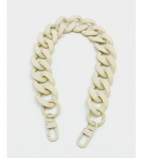 Çanta Aksesuar 50x3.3 cm Krem Renk Buzlu (Mat) Zincir
