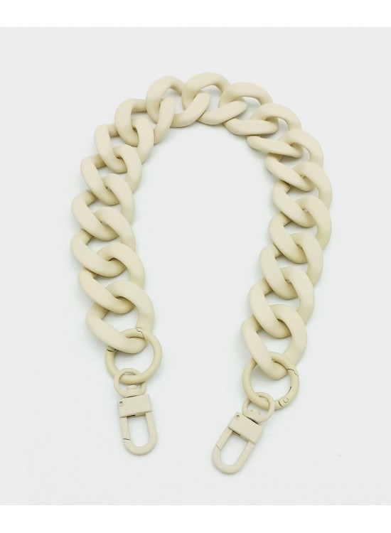 Çanta Aksesuar 50x3.3 cm Krem Renk Buzlu (Mat) Zincir