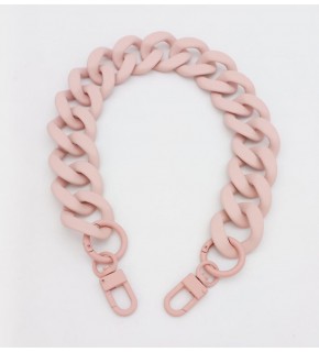 Çanta Aksesuar 50x3.3 cm Pudra Renk Buzlu (Mat) Zincir