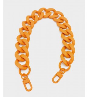 Çanta Aksesuar 50x3.3 cm Turuncu Renk Buzlu (Mat) Zincir