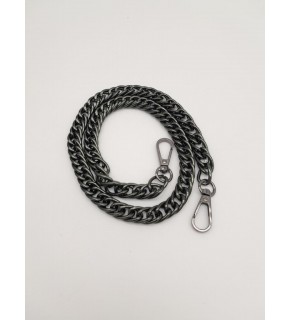 Çanta Aksesuar 60 cm Füme Renk Kancalı Çift Halkalı Çanta Zinciri