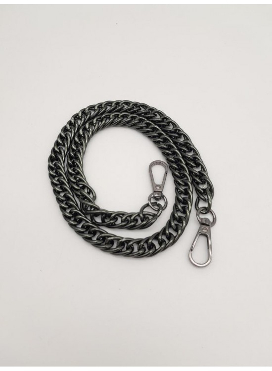 Çanta Aksesuar 60 cm Füme Renk Kancalı Çift Halkalı Çanta Zinciri