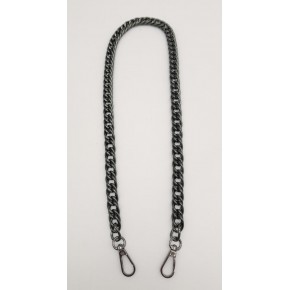 Çanta Aksesuar 60 cm Füme Renk Kancalı Çift Halkalı Çanta Zinciri