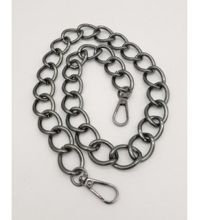 Çanta Aksesuar 60 cm Füme Renk Kancalı Geniş Çanta Zinciri