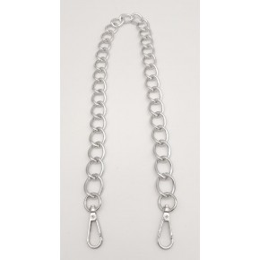 Çanta Aksesuar 60 cm Gümüş Renk Kancalı Geniş Çanta Zinciri