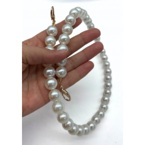 Çanta Aksesuar 60 cm İncili Çanta Sapı, İncili Çanta Kulpu, İncili Zincir