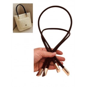 Çanta Aksesuar 60 cm Koyu Kahve Renk Trend Model Çift Çanta Sapı