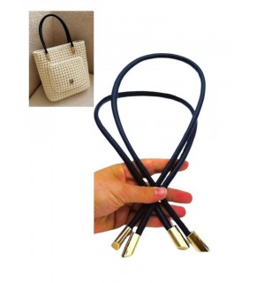 Çanta Aksesuar 60 cm Lacivert Renk Trend Model Çift Çanta Sapı