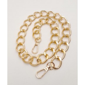 Çanta Aksesuar 60 cm Light Gold Renk Kancalı Geniş Çanta Zinciri