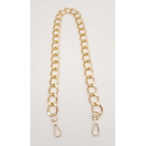 Çanta Aksesuar 60 cm Light Gold Renk Kancalı Geniş Çanta Zinciri