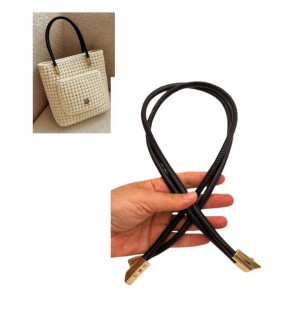 Çanta Aksesuar 60 cm Siyah Renk Trend Model Çift Çanta Sapı