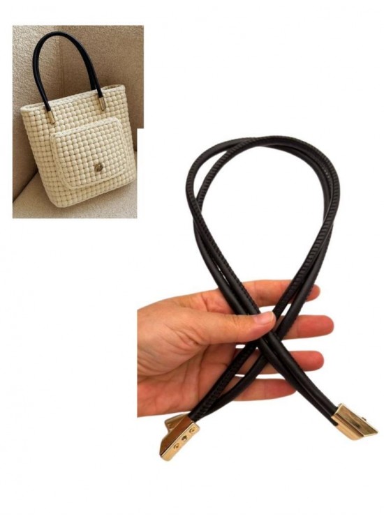 Çanta Aksesuar 60 cm Siyah Renk Trend Model Çift Çanta Sapı Çanta Aksesuar 60 cm Siyah Renk Trend Model Çift Çanta Sapı