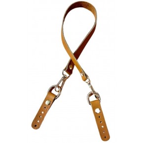 Çanta Aksesuar 60x1.5 cm Gerçek Deri Açık Taba Renk Çanta Sapı Light Gold Metalli