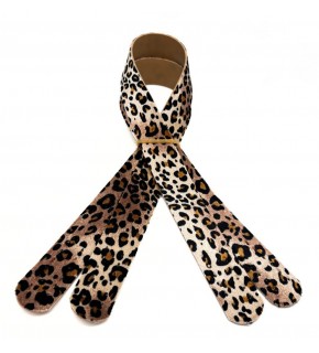 Çanta Aksesuar 60x3 cm Suni Deri Leopar Renk Çift Çanta Sapı