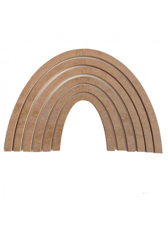 Çanta Aksesuar 6Lı Gökkuşağı Mdf