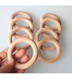 Çanta Aksesuar 7 Cm Ahşap Halka 1 Adet