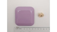 Çanta Aksesuar 7 cm Kare Akrilikli Lila Renk Light Gold Mıknatıslı Kilit Çanta Aksesuar 7 cm Kare Akrilikli Lila Renk Light Gold Mıknatıslı Kilit