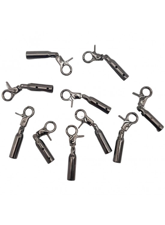 Çanta Aksesuar 7 mm Kancalı Kovan Füme Renk 10 Adet