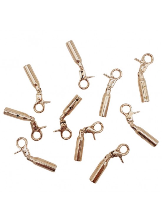 Çanta Aksesuar 7 mm Kancalı Kovan Light Gold Renk 10 Adet