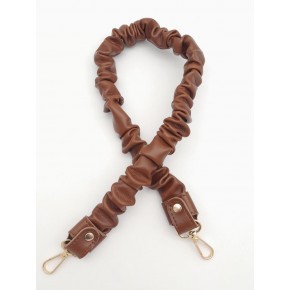 Çanta Aksesuar 70 cm Büzgü Model Suni Deri Taba Renk Çanta Sapı Light Gold Metalli