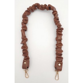 Çanta Aksesuar 70 cm Büzgü Model Suni Deri Taba Renk Çanta Sapı Light Gold Metalli