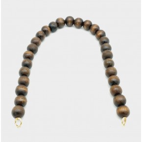 Çanta Aksesuar 70 Cm Koyu Renk Ahşap Boncuklu Sap