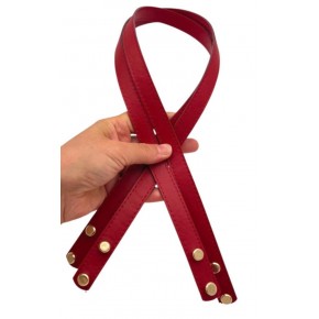 Çanta Aksesuar 70x1.8 cm Suni Deri Kırmızı Renk Vidalı Çanta Sapı