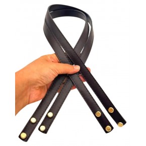 Çanta Aksesuar 70x1.8 cm Suni Deri Koyu Kahve Renk Vidalı Çanta Sapı