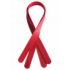 Çanta Aksesuar 70X2.4 Cm, Tek Kat Suni Deri Kırmızı Renk Çift Sap