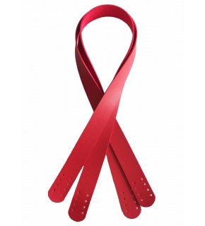 Çanta Aksesuar 70X2.4 Cm, Tek Kat Suni Deri Kırmızı Renk Çift Sap