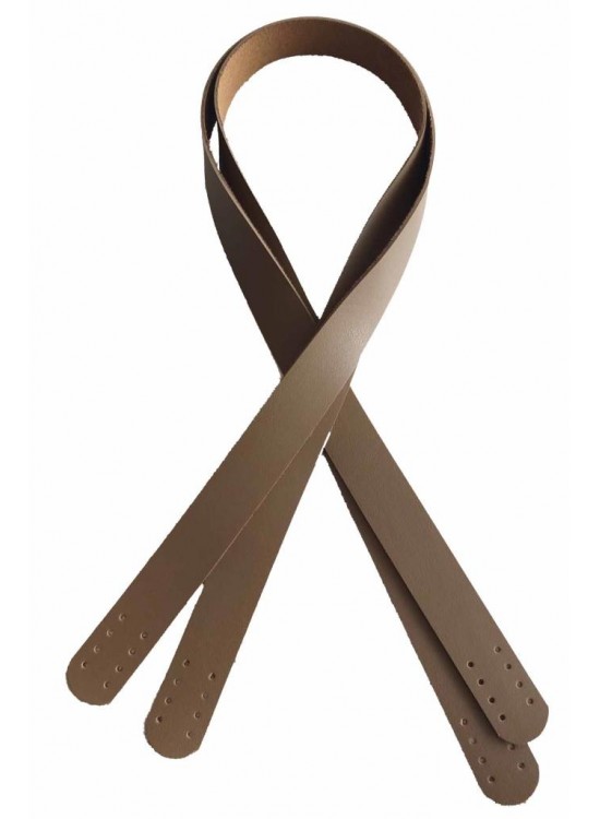 Çanta Aksesuar 70X2.4 Cm, Tek Kat Suni Deri Vizon Renk Çift Sap