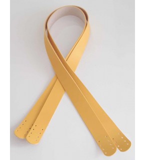 Çanta Aksesuar 70X2.5 Cm, Sarı Renk Suni Deri Çanta Sapı