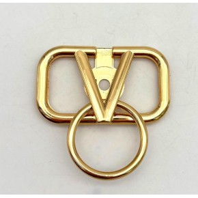 Çanta Aksesuar 7x7 Cm Light Gold V Marka Kilit