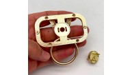 Çanta Aksesuar 7x7 Cm Light Gold V Marka Kilit