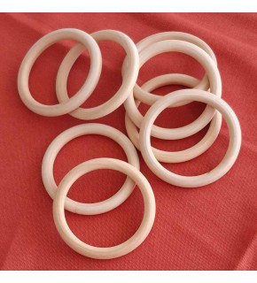 Çanta Aksesuar 8.5 Cm Ahşap Halka