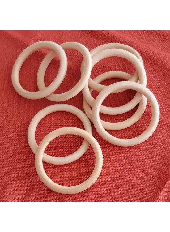 Çanta Aksesuar 8.5 Cm Ahşap Halka