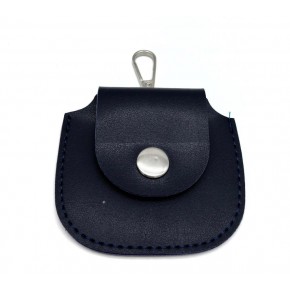 Çanta Aksesuar 8.5x8 cm cm Lacivert Renk Kancalı Suni Deri Cep