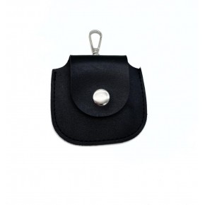 Çanta Aksesuar 8.5x8 cm cm Siyah Renk Kancalı Suni Deri Cep