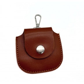 Çanta Aksesuar 8.5x8 cm cm Taba Renk Kancalı Suni Deri Cep