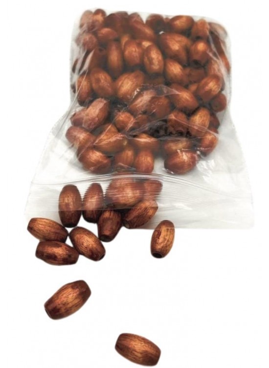 Çanta Aksesuar 8 Mm Ahşap Oval Boncuk Taba Renk 50 Gr Çanta Aksesuar 8 Mm Ahşap Oval Boncuk Taba Renk 50 Gr