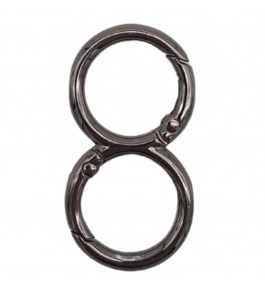 Çanta Aksesuar 8 Model Füme Renk Yaylı Halka 1 Adet