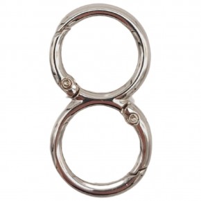 Çanta Aksesuar 8 Model Gümüş Renk Yaylı Halka 1 Adet