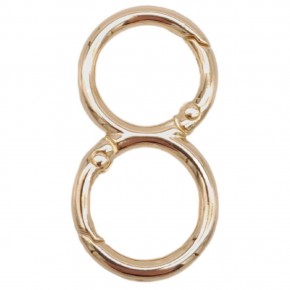 Çanta Aksesuar 8 Model Light Gold Renk Yaylı Halka 1 Adet