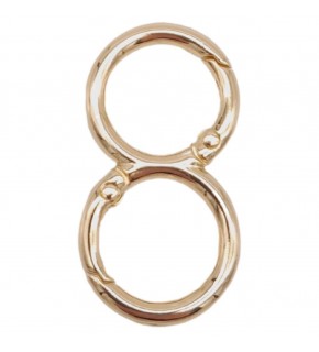 Çanta Aksesuar 8 Model Light Gold Renk Yaylı Halka 1 Adet