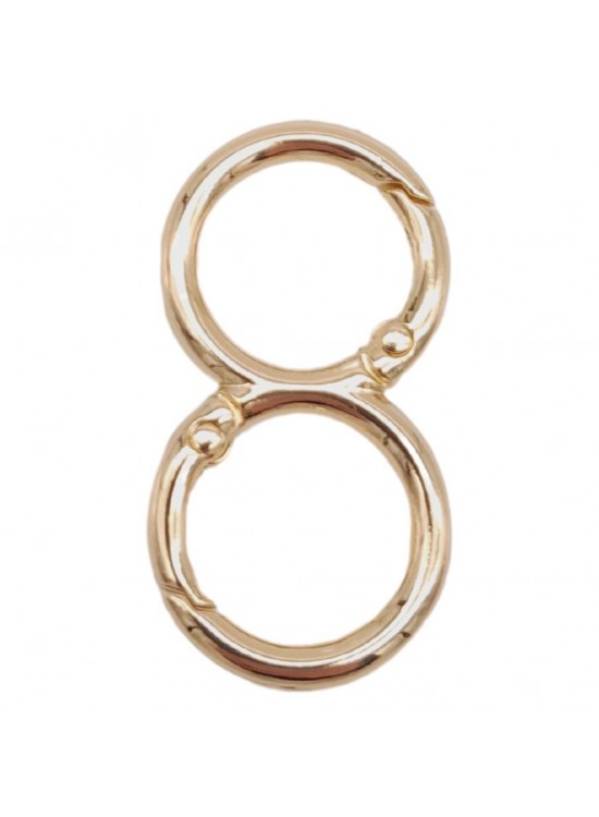 Çanta Aksesuar 8 Model Light Gold Renk Yaylı Halka 1 Adet