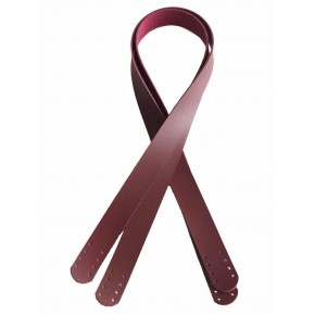 Çanta Aksesuar 80X2.4 Cm, Tek Kat Suni Deri Bordo Renk Çift Sap