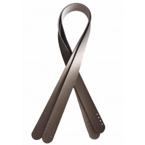 Çanta Aksesuar 80X2.4 Cm, Tek Kat Suni Deri Gri Renk Çift Sap