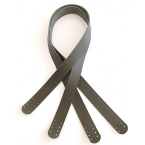 Çanta Aksesuar 80x2.4 Cm Tek Kat Suni Deri Haki Renk Çift Sap